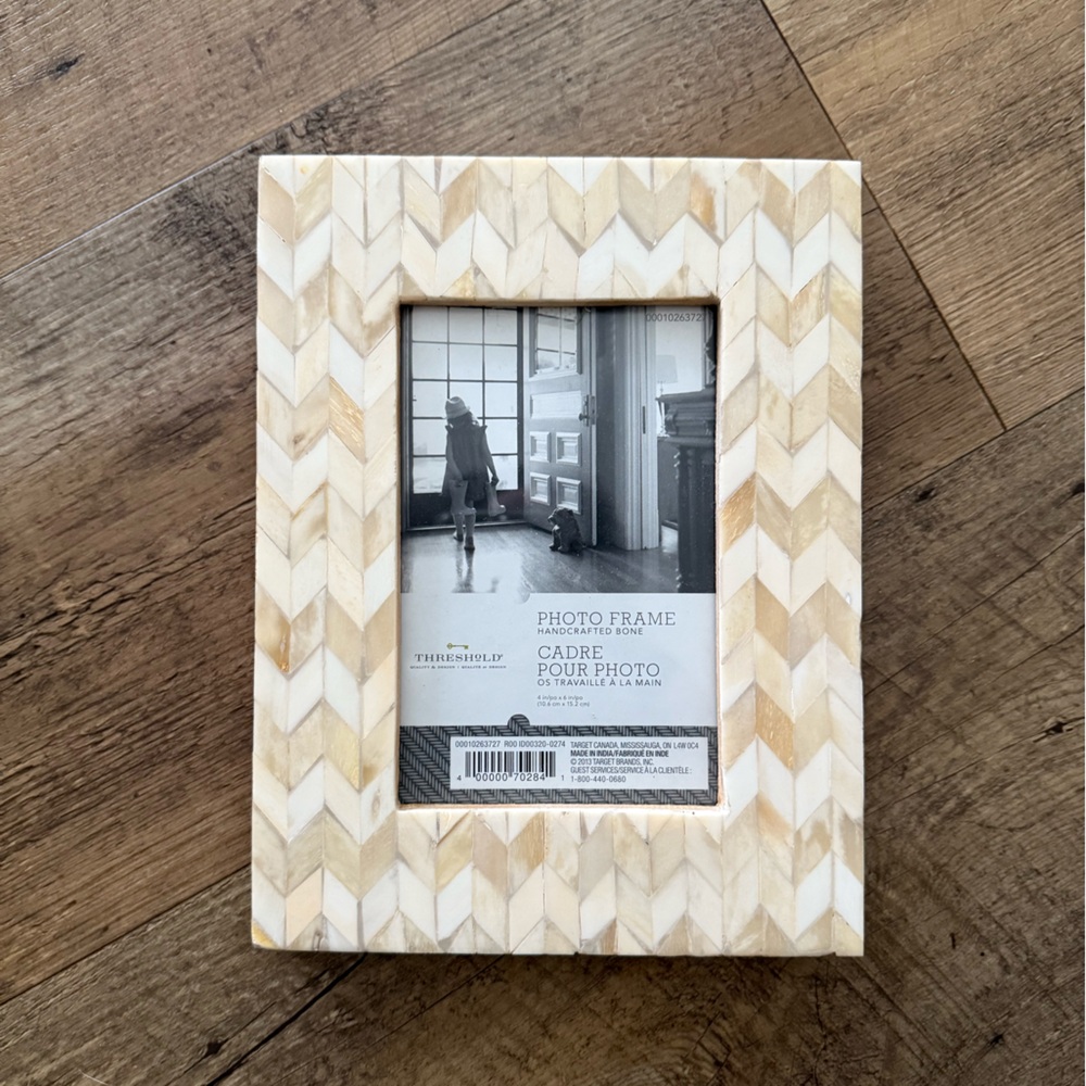 Threshold Chevron Patterned Frame - Neutral Aesthetic